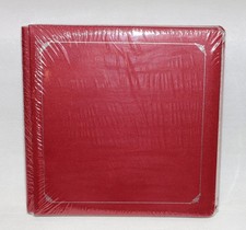 Creative Memories 12x12 Red with Silver Trim Premier Scrapbook Album White Pages