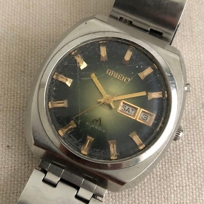 Orient Vintage Chrono Ace 21J Automatic Watch 37mm Case Used