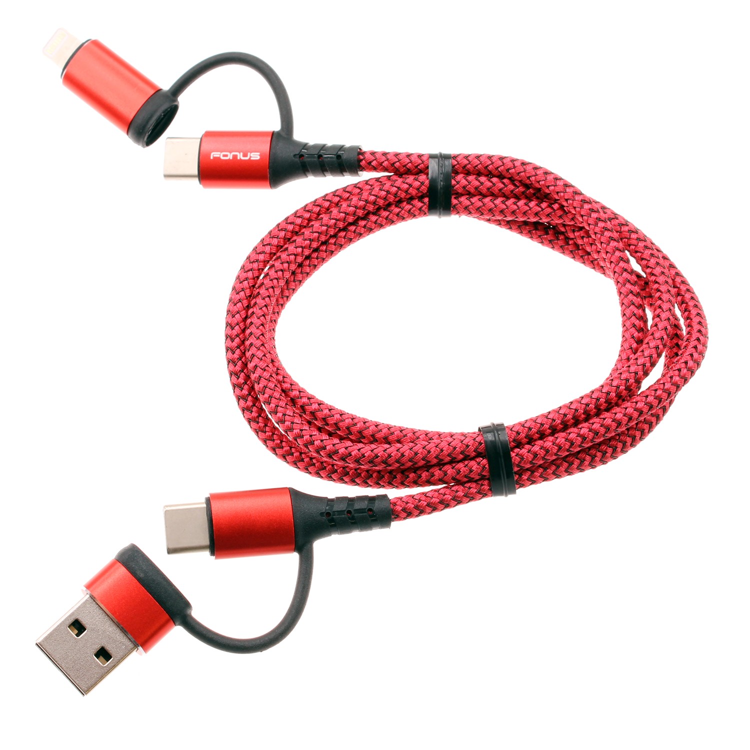 For Samsung Galaxy S20/S21/S23/S24/S25/FE - 4-in-1 USB-C Cable Fast Charger