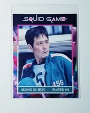 SQUID GAME SEONG GI-HUN CUSTOM NOVELTY ART CARD WITH BACK PLAYER 456