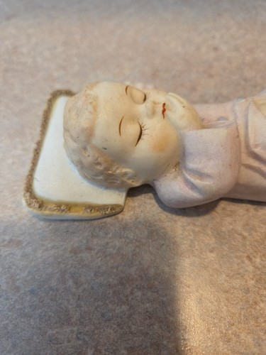 Vintage Porcelain Hand Painted Sleeping Baby #434 By Lefton China Made In Japan - Picture 2 of 8