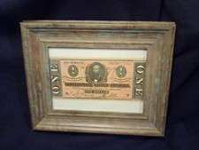 Confederate States of America $1 One Dollar Note Richmond (PRINT) IN FRAME!