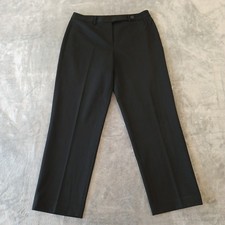 Talbots Petites Dress Pants Womens Size 12P Black Stretch 32x28 High Rise