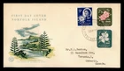 DR WHO 1960 NORFOLK ISLAND FDC FLOWER COMBO WSC CACHET TO CANADA M71474