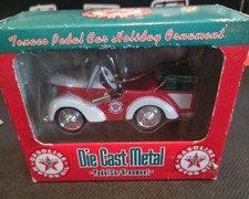 Texaco Pedal Car Holiday Ornament 1:12 Scale DieCast Crown Premiums MIB