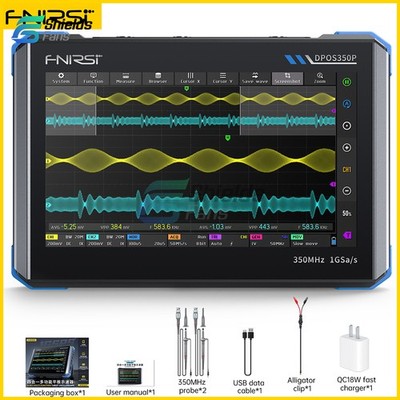 FNIRSI DPOS350P 4in1 Digital Oscilloscope Signal Generator Spectrum Analyzer