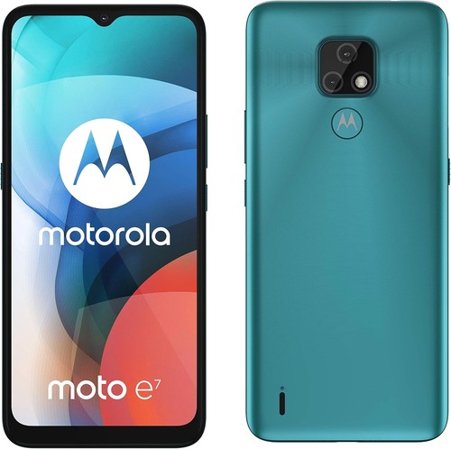 Motorola Moto E7 32GB 6,5" 4G LTE grün entsperrt Dual SIM Android Smartphone B