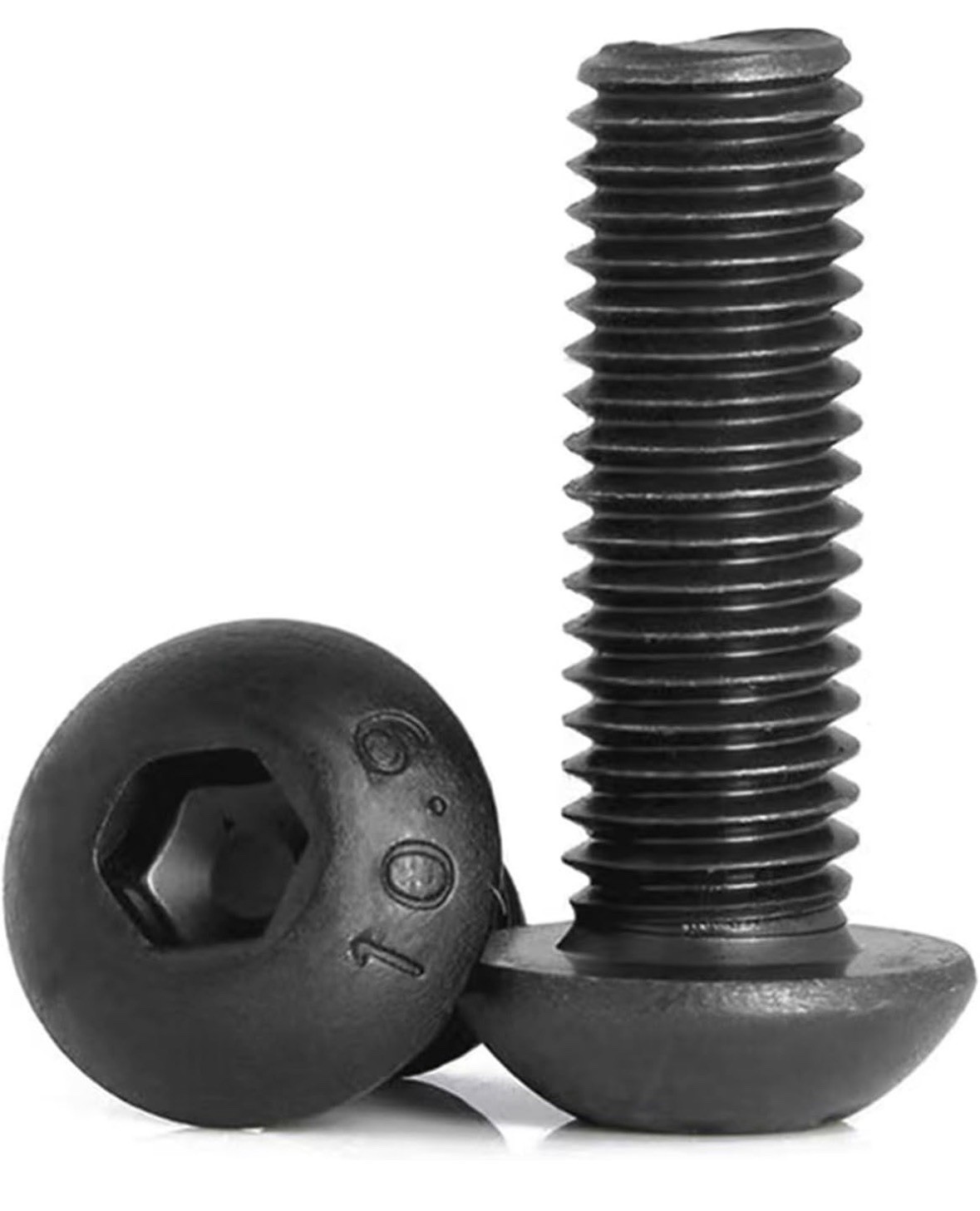 M5 x 16mm Button Head Socket Cap Screws, 10.9 Grade Alloy Steel Black 50/pcs