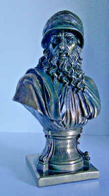 ''Leonardo DaVinci'' Bronzed Sculpture - Artist - BRAND NEW
