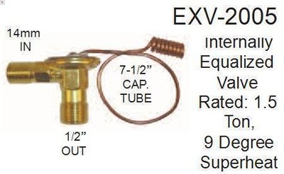 Expansion Valve, air conditioning SUNAIR EXV-2005
