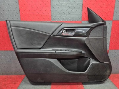 2014-2015 Honda Accord LH Driver Front Door Interior Trim Panel Black (BK)