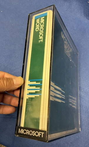 RARE 1983 Microsoft Word Software Version 1.00  For IBM PC Floppy Disks Easelbox