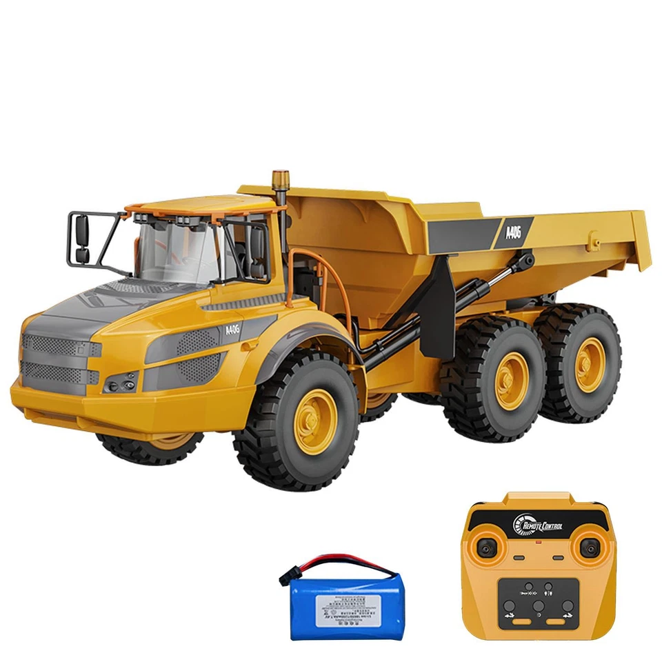 Plastic DoubleE E591 003 1/20 Electric RC Articulated Dumper 6WD RTR Truck Motor - Image 3 of 4