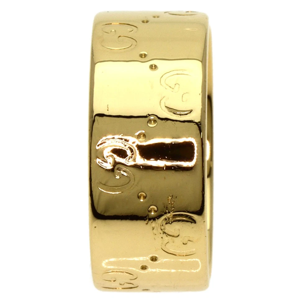 Anillo GUCCI Icon ancho # 22 oro amarillo K18 unisex [usado] Foto 3 de 4