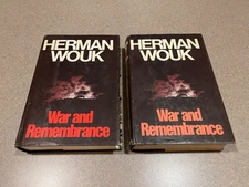 War and Remembrance Vol 1 & 2 Herman Wouk (1978 Hardcover Complete Set) Lot