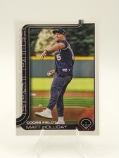MATT HOLiDAY FIRST PITCH 2025 Topps Update Series #FPU-9 Coors Field Baltimore
