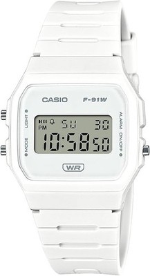 Casio F-91WB-7A Digital Watch Minimalist White Biomass Plastic Classic Japan New