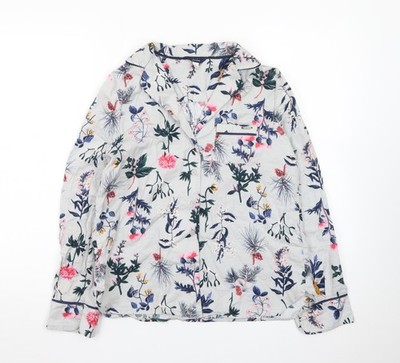 Joules Damen Hemd Mehrfarbig Blumenmuster Baumwolle Knopfleiste S