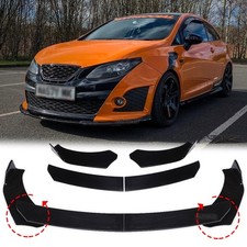 Front Bumper Lip Splitter Spoiler Body Kit Gloss For Seat Ibiza MK4 6J 2008-2015