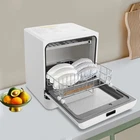 6.8L/1.8Gal 800W 110V 15.35*16.92*18.11in ABS& PP White Portable Mini Dishwasher