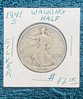 STORAGE UNIT FIND 1941 S Walking Half Dollar Silver