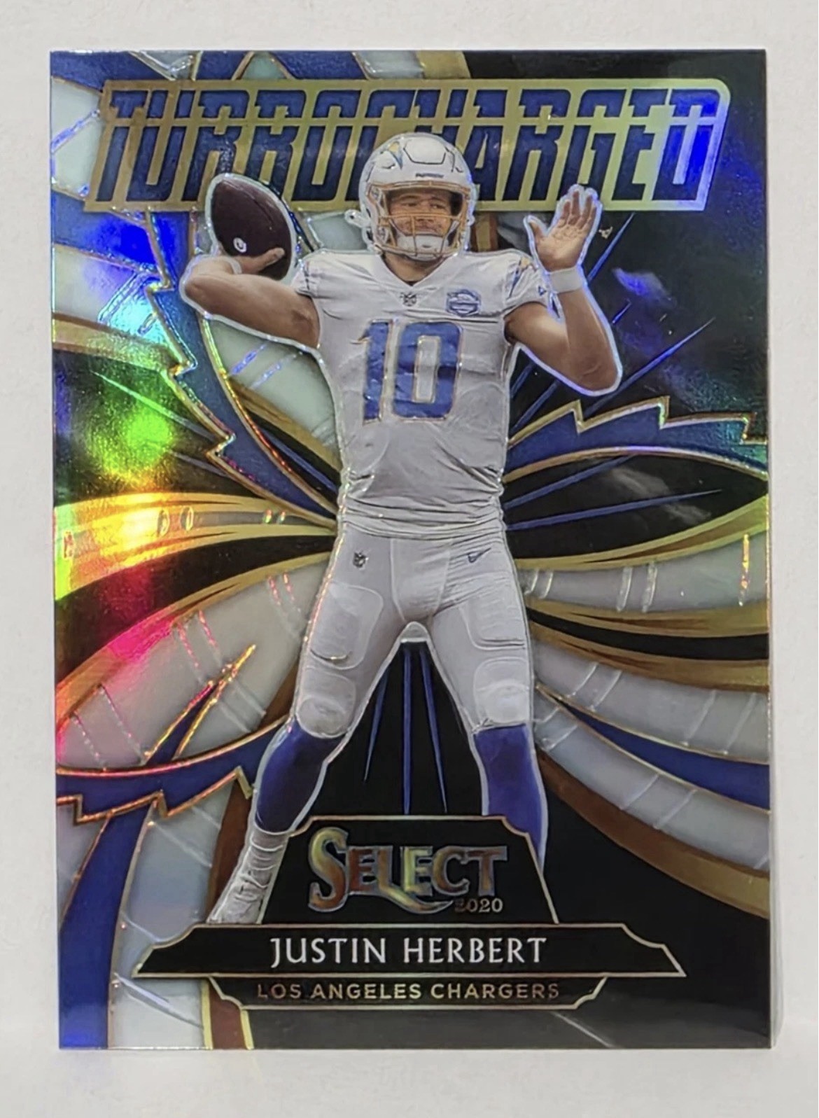 2020 Panini Select Turbocharged Justin Herbert #T24 Silver Prizm (RC)