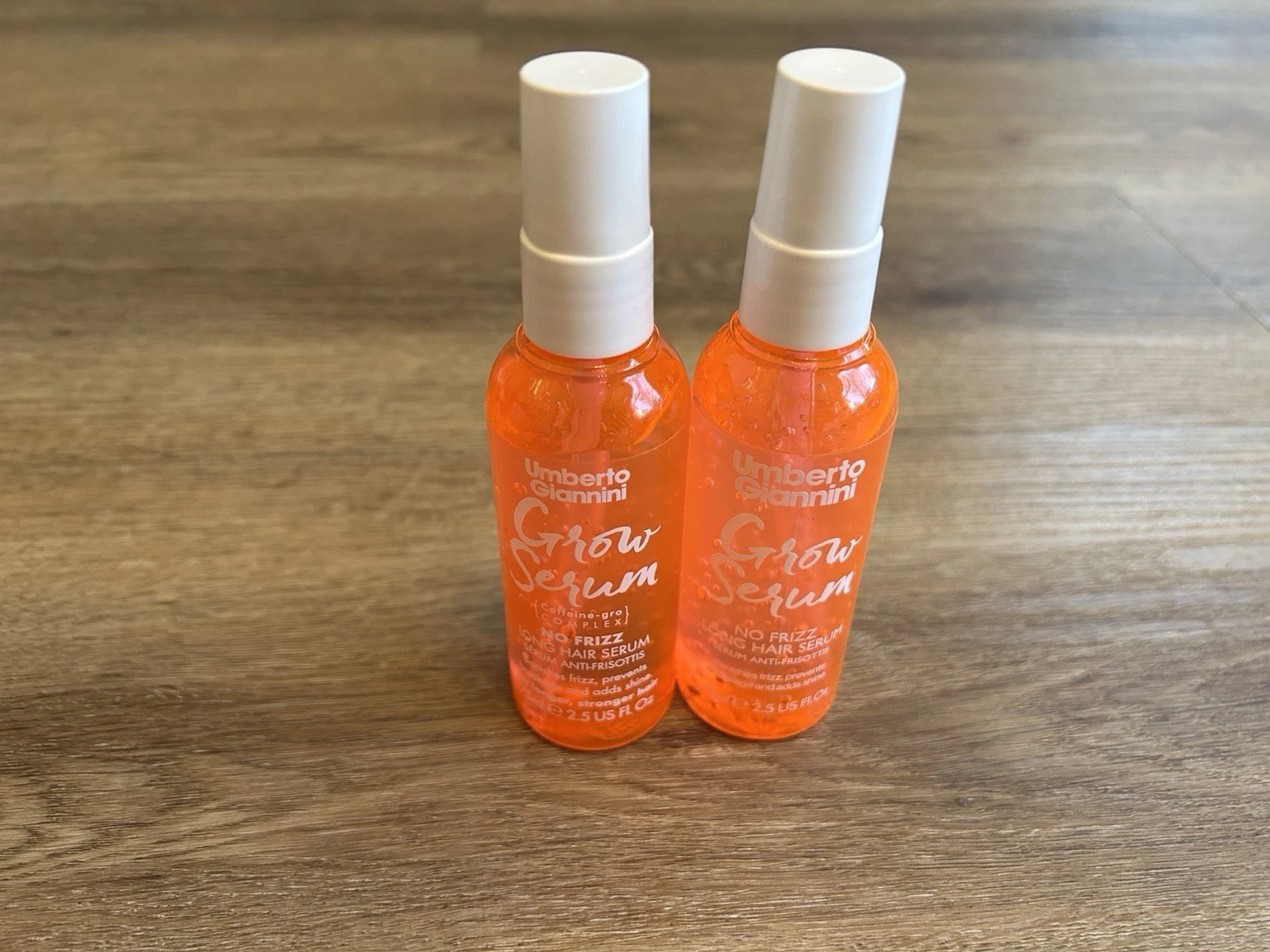 Umberto Giannini Grow Serum No Frizz Long Hair Serum 2 x 75ml FREEPOST