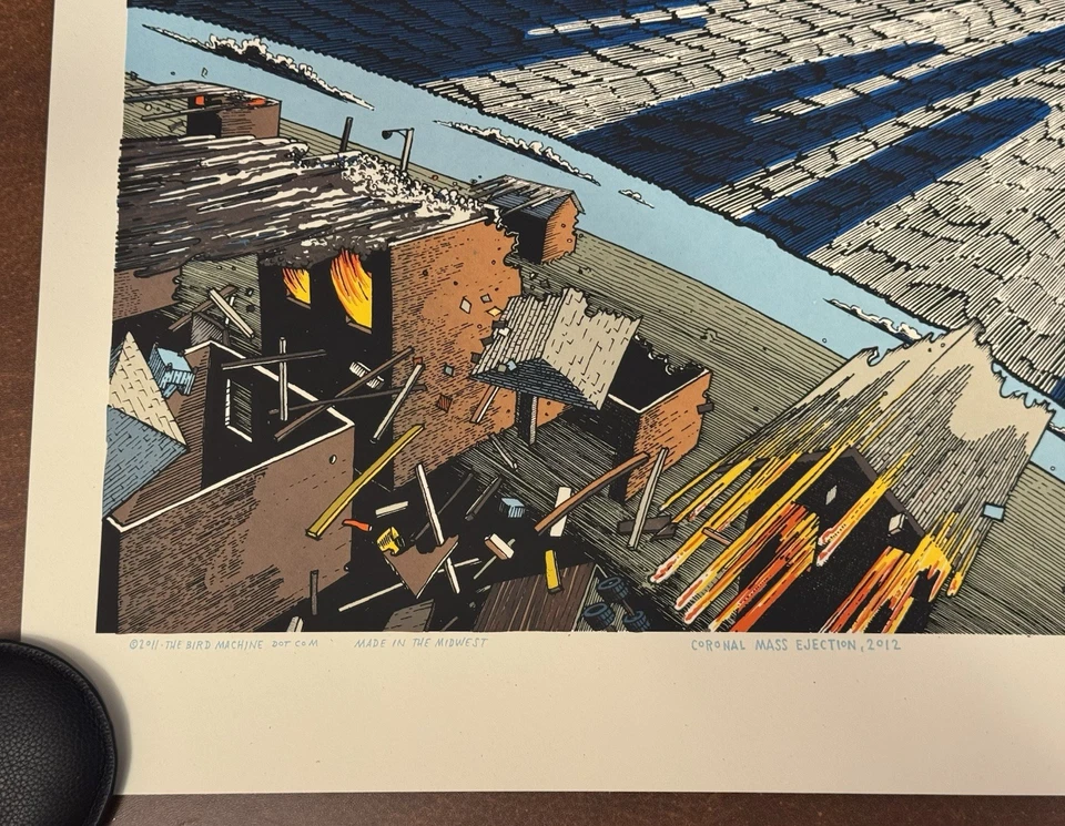 Jay Ryan Art Print Coronal Mass Ejection 2012 Solar Space Poster S/# 250 Science - image 3 of 4