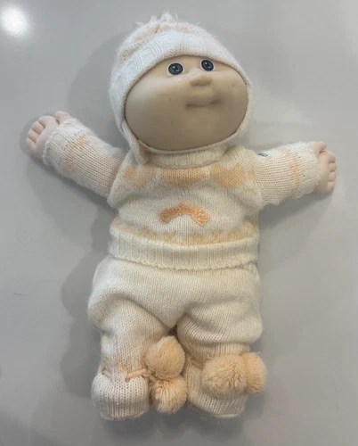 Vtg Cabbage Patch Kid Preemie Doll 1987 Xavier Roberts Original Clothes & Diaper