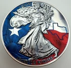 I Stand With Texas - American Silver Eagle 1oz .999 Gift Silver Dollar Coin