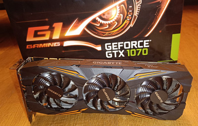 GIGABYTE GeForce GTX 1070 G1 Gaming 8G 8 GB GDDR5 Grafikkarte...