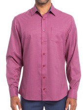 Nick Graham Men's Performance Short Sleeve Woven LS Sport Shirt Size Small Red