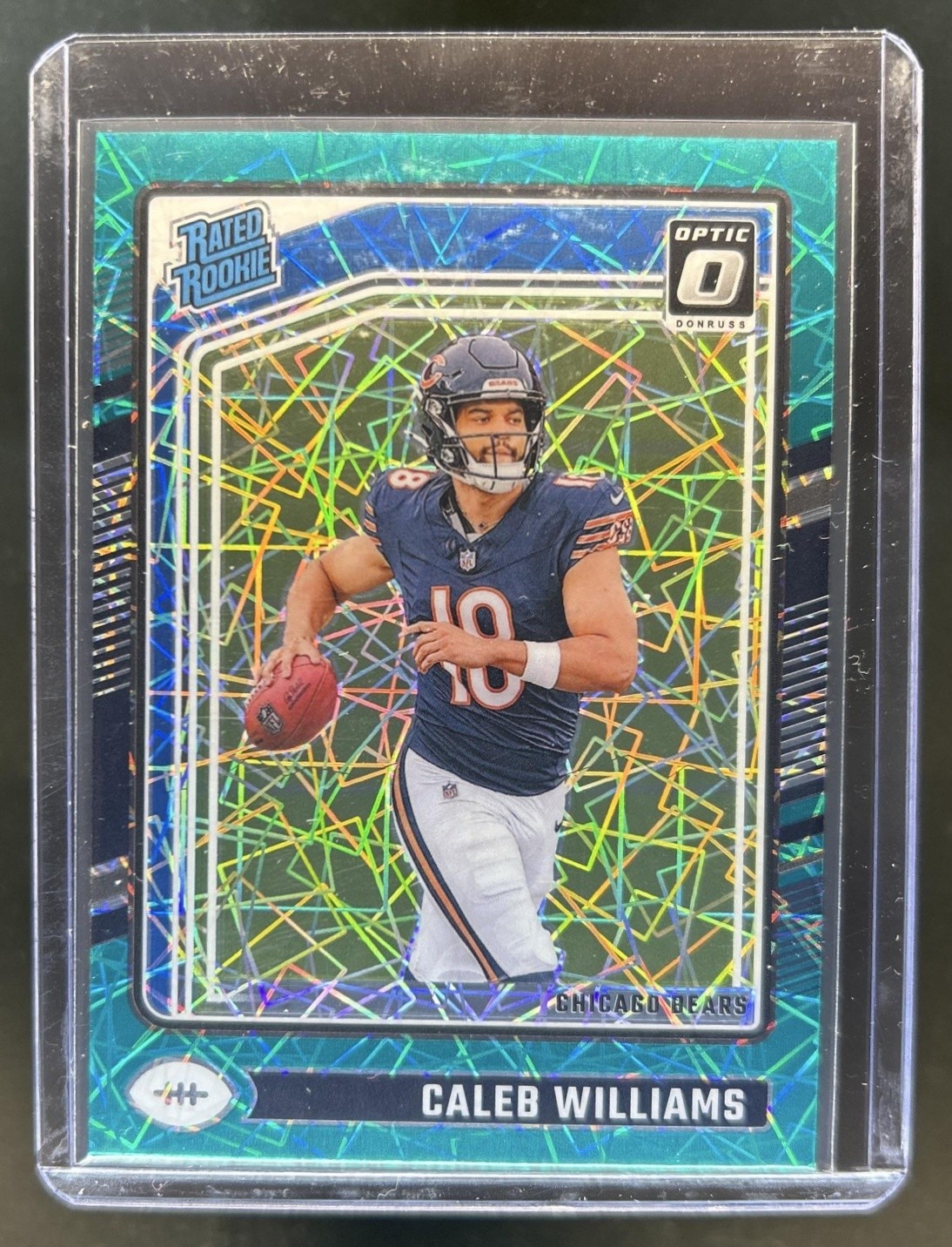 2024 Panini Donruss Optic Caleb Williams Teal Velocity Rated Rookie #201 Bears