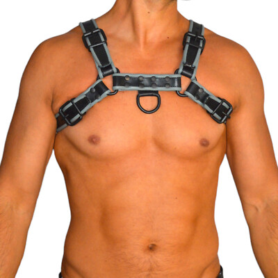6751 Echtleder Harness Bulldog Chest leather Harness,Brust Lederharness