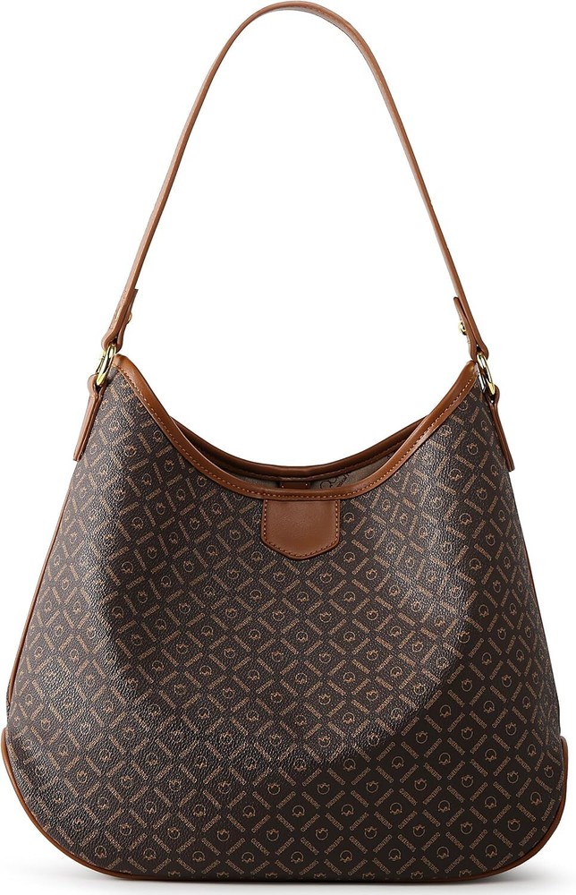 Queenoris Retro Tote Bag for Women, Top-handle Shoulder Handbag Coffee Brown