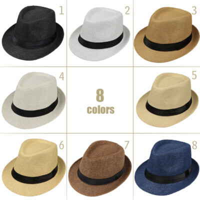 Men's Wide Brim Fedora Hat - Floral Print Western Trilby Sun Hat For Fall & Winter