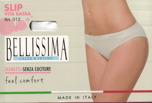 Bellissima Slip vita bassa sgambato in microfibra Tassello cotone art. 015 3 pz. - Foto 2 di 7