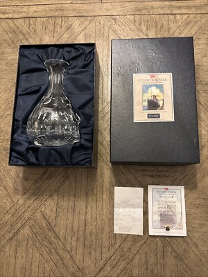 SELTENE 1. KLASSE STUART WHITE STAR LINE GESCHLIFFENE KRISTALLKARAFFE TITANIC - neuwertig in Box 