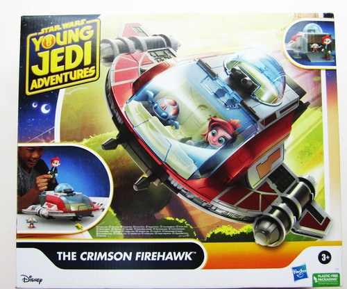 Star Wars CRIMSON FIREHAWK Toy Ship Set Young Jedi Adventures Nash Durango NEW!