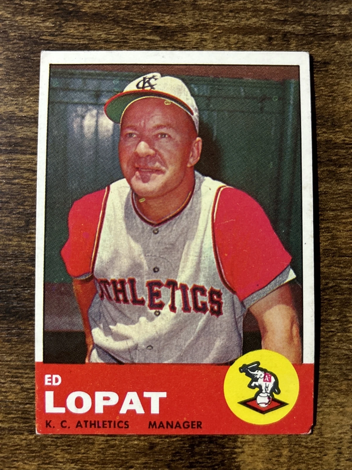 1963 Topps #23 Ed Lopat Baseball Kansas City Athletics