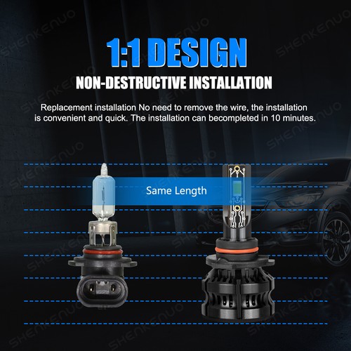 For Chevy Suburban 2015-2020 Combo LED Headlight Bulbs High/Low Beam + Fog Light - Picture 3 of 17