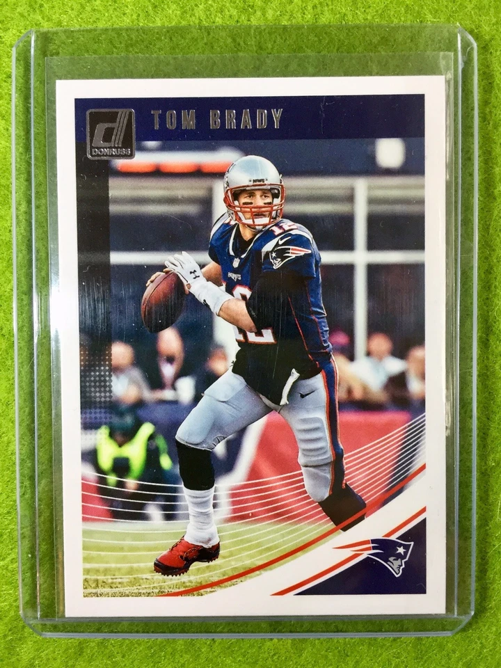 TOM BRADY CARD JERSEY #12 NEW ENGLAND PATRIOTS 2018 Panini Donruss Football #183
