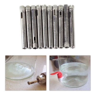 1 Set 10pcs 6mm Diamond Coated Core Hole Saw Drill Bit Glass Tile Ceramic Marble 1 Set 10pcs 6mm Diamond Coated Core Hole Saw Drill Bit Glass Tile Ceramic Marble