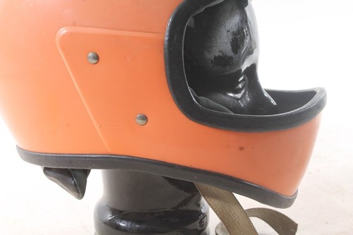 Vintage Cross Retro Motorcycle Helmet Crash Helmet Size Approx. 60 - Picture 6 of 19