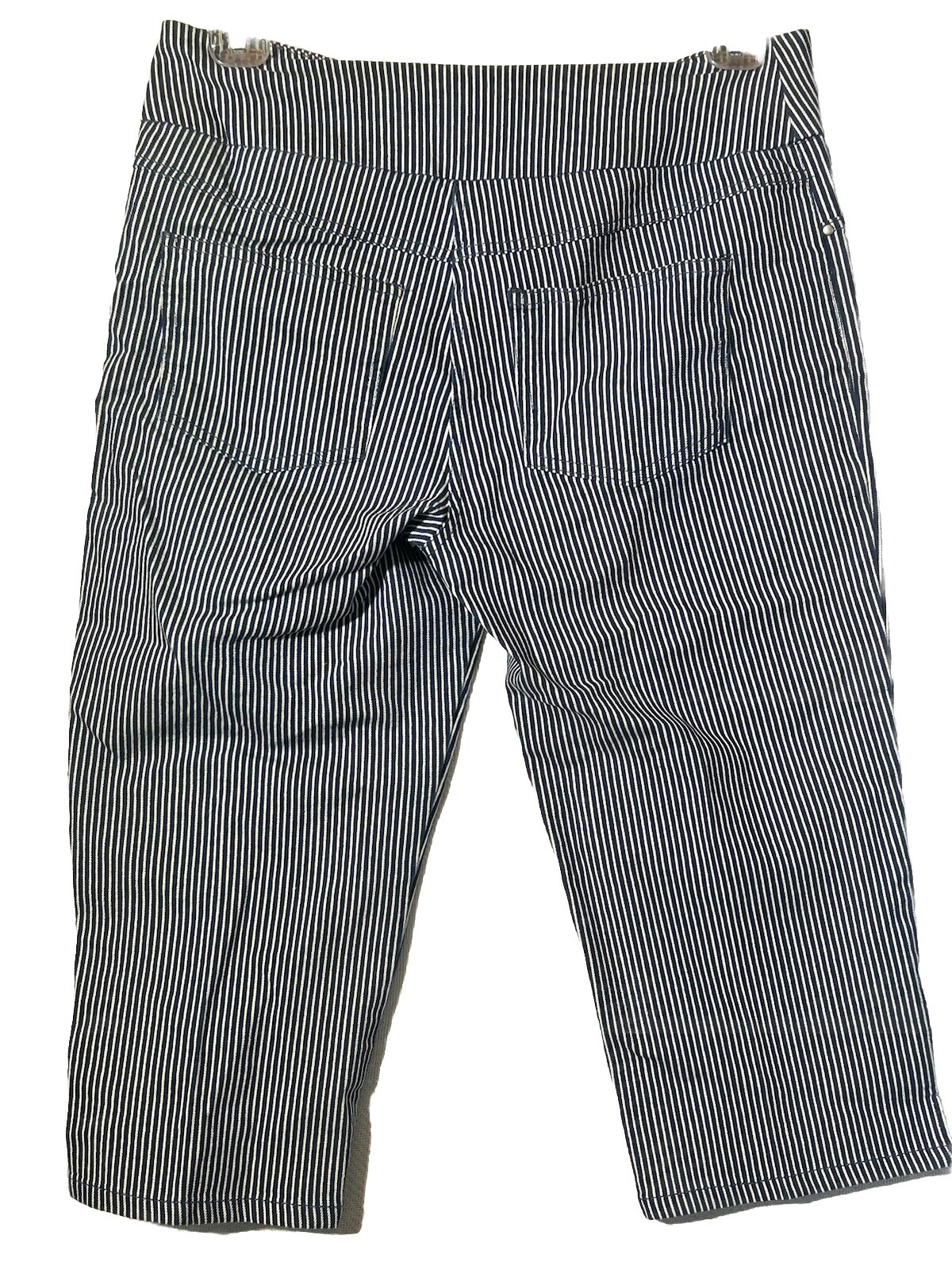 Ruby Road Petite Engineer Blue White Striped Pull… - image 5