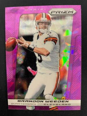 BRANDON WEEDEN 2014 PANINI PRIZM PURPLE CRACKED ICE /40 CLEVELAND BROWNS *4005