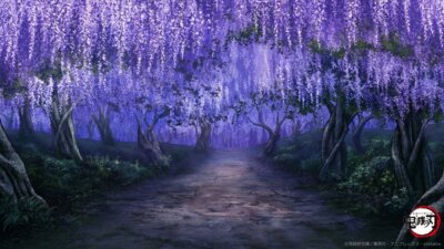 Kimetsu no Yaiba ufotable wallpaper background art Custom Gaming Mat Desk 5807