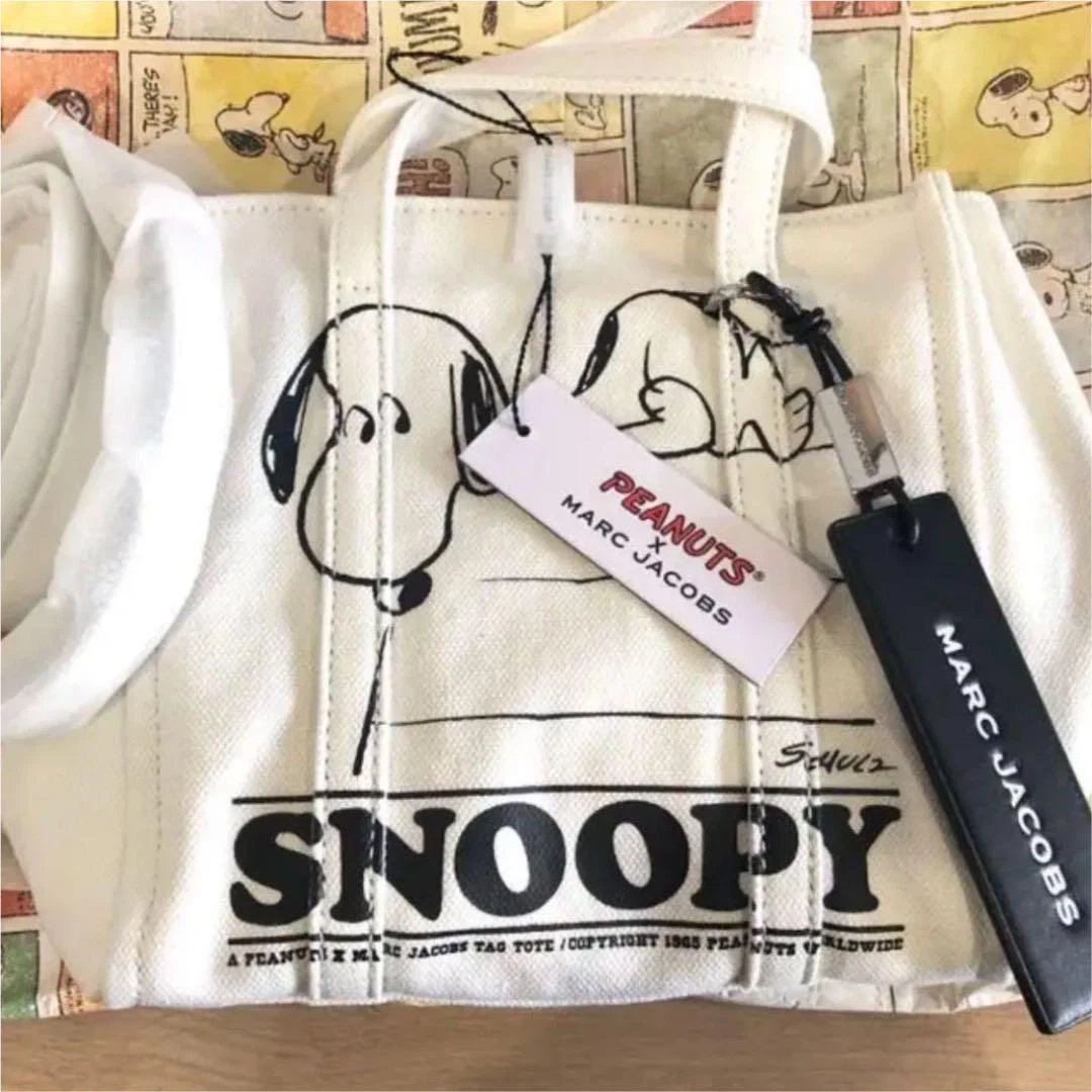 MARC JACOBS collaboration Snoopy Peanuts Tote Bag new with tags Free Shipping
