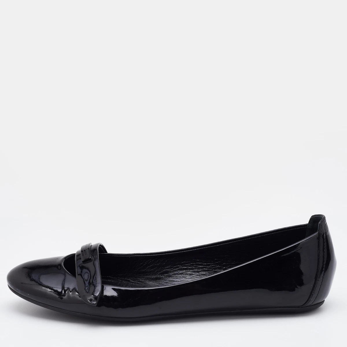 Burberry black best sale flats