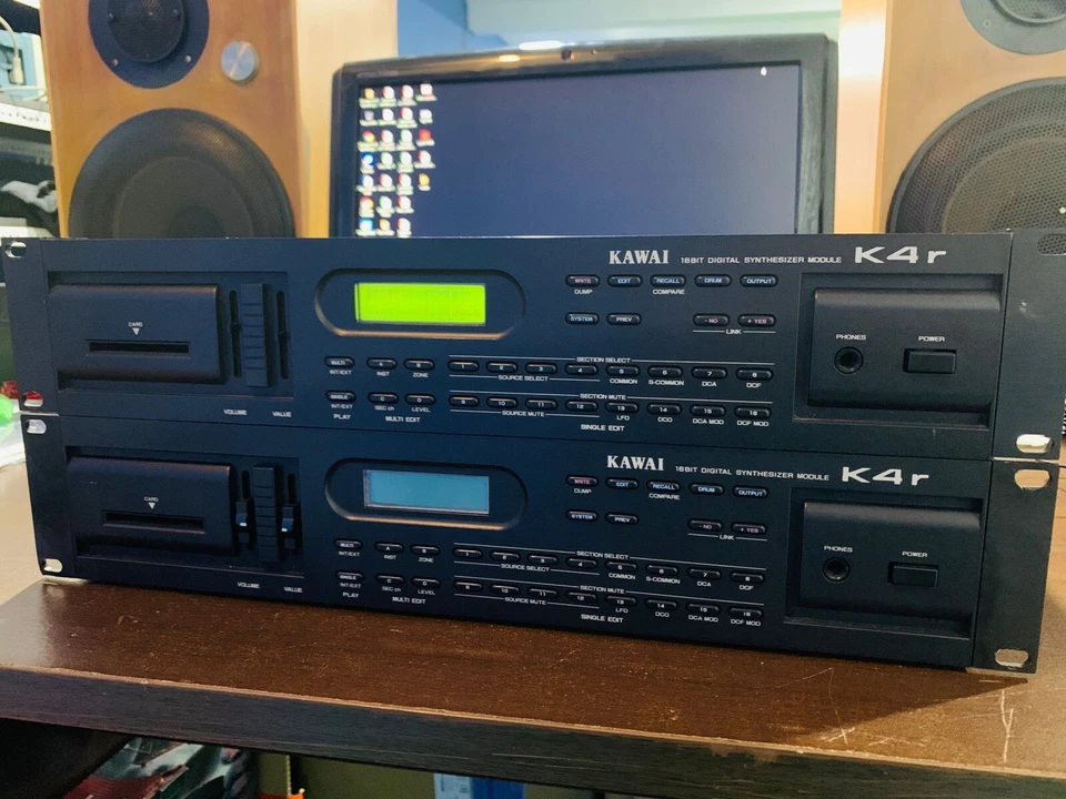 2 units of Vintage Kawai K4R Rack Digital Synthesizer sound module - Image 3 of 4